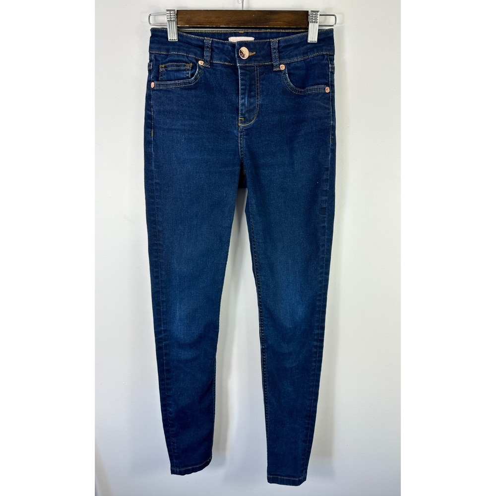 Ted Baker‎ London Jeans Womens 26 Dark Blue Denim Skinny Low Rise Stretch Y2K